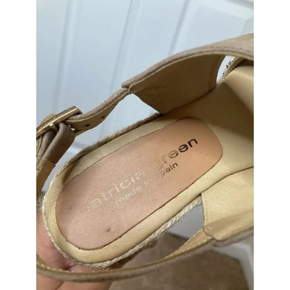 Patricia Green snake print espadrille wedges sz 7 - Picture 10 of 11